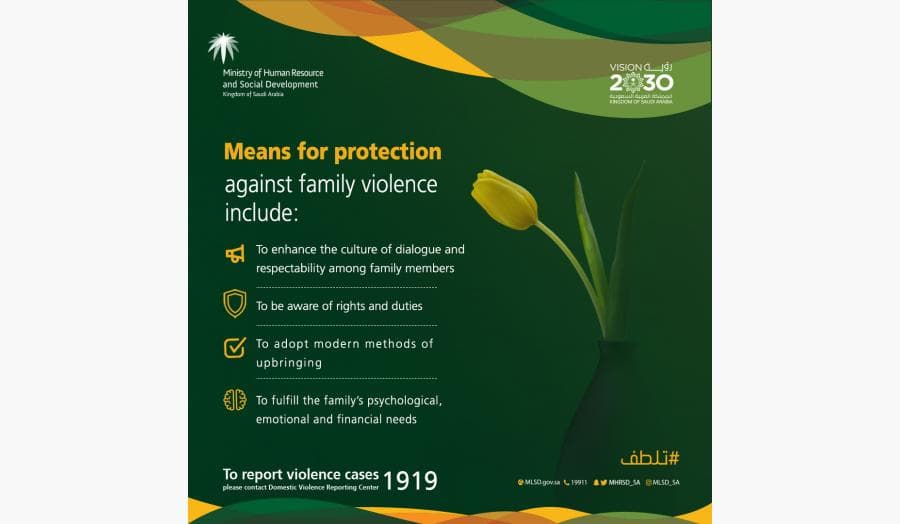 Means for protection against family violence includes
