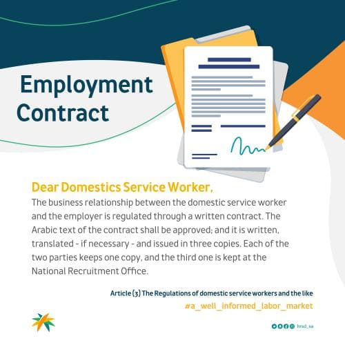 Employment Contract for Domestrics Service